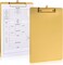 2-Pack Heavy-Duty Metal Clipboards – Stainless Steel, A4 Letter Size, Low-Profile Clip